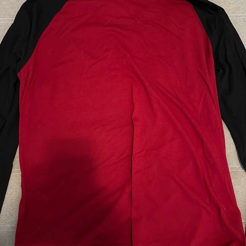 Men’s George Red and Dark Blue Long Sleeve T-Shirt